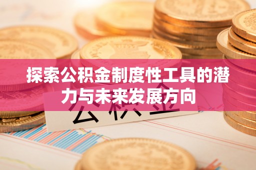 临翔探索公积金制度性工具的潜力与未来发展方向
