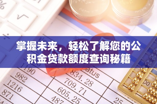 临翔掌握未来，轻松了解您的公积金贷款额度查询秘籍