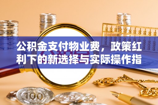 临翔公积金支付物业费，政策红利下的新选择与实际操作指南
