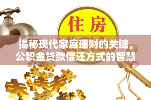 临翔揭秘现代家庭理财的关键，公积金贷款偿还方式的智慧选择